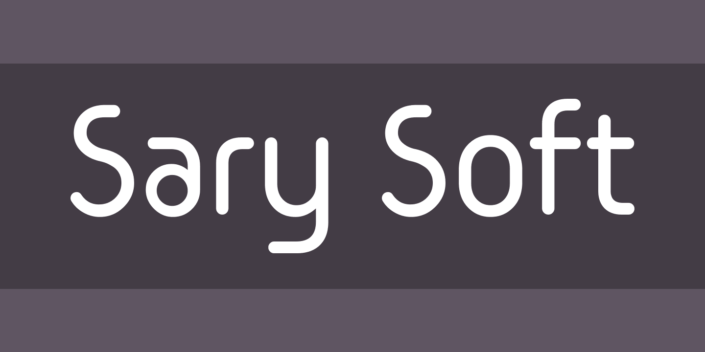 Пример шрифта Sary Soft #1
